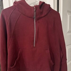 Lululemon Scuba Oversized half zip Hoodie in Savannah